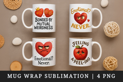 Funny Quotes mug wrap printable sublimation design Product Image 1