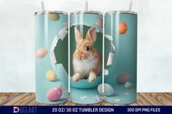 Funny Rabbit broke a hole in a paper Tumbler wrap Product Image 1