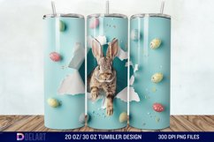 Funny Rabbit broke a hole in a paper Tumbler wrap Product Image 1
