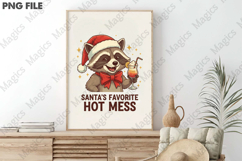 Funny Raccoon Holidays PNG Product Image 3