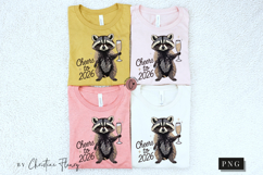 Cheers to 2026 Funny Raccoon PNG Product Image 6