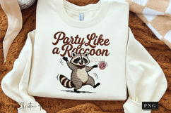 New Year Funny Raccoon PNG - 4 Designs Product Image 4