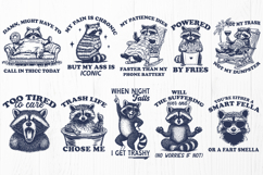 Funny Raccoon SVG PNG Bundle Sarcastic Raccoon Quotes Design Product Image 4