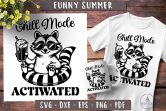 Funny Raccoon Summer Chill Mode Actiwated