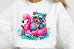 Funny Raccoon Summer PNG Product Image 2