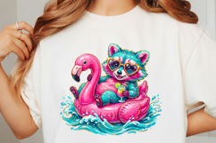 Funny Raccoon Summer PNG Product Image 3