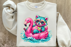 Funny Raccoon Summer PNG Product Image 4