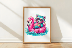 Funny Raccoon Summer PNG Product Image 5