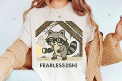 Funny Raccoon PNG, Fearless Ish Raccoon PNG,Sarcastic Animal Product Image 4