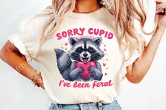 Sorry Cupid I&#039;ve Been Feral PNG, Funny Raccoon Valentines Product Image 4