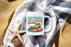 Funny Retired Crocodile Sublimation PNG Design Product Image 5