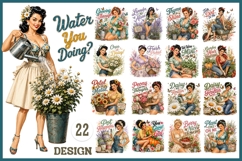 Funny Retro Gardening Sublimation PNG Product Image 1