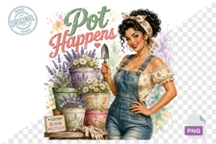 Funny Retro Gardening Sublimation PNG Product Image 6