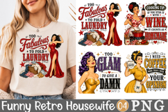 Funny Retro Housewife PNG, 1950s Sarcastic Woman Sublimation Product Image 1