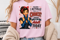 Funny Retro Housewife PNG, 1950s Sarcastic Woman Sublimation Product Image 3