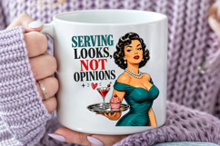 Funny Retro Housewife PNG, 1950s Sarcastic Woman Sublimation Product Image 4