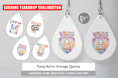 Funny Retro Storage Earring Product Image 1