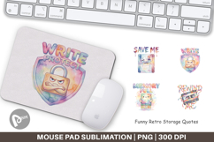 Funny Retro Storage Mouse Pad Product Image 1