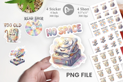 Funny Retro Storage Sticker Product Image 1