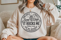Funny Rock On Dad Skeleton Hand SVG Product Image 4