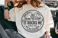 Funny Rock On Dad Skeleton Hand SVG Product Image 6