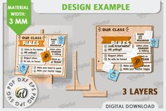 Class Rules SVG. Funny Rules Plaque Laser Cut. School Rules Product Image 2