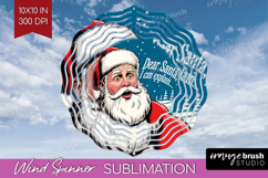 Funny Santa Xmas Wind Spinner Sublimation PNG Christmas Product Image 1