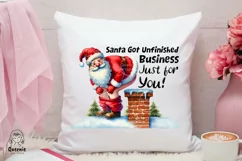 Funny Sarcastic Santa Claus Quotes Png, Sarcasm Christmas Product Image 3