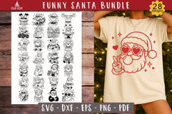 Funny Santa Christmas SVG Bundle Christmas cheer designs