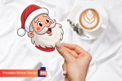Funny Santa Claus Christmas Sticker, Christmas Sticker Product Image 1