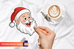 Funny Santa Claus Christmas Sticker, Christmas Sticker Product Image 1