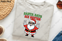 Funny Santa Says Six Seven Png Product Image 3