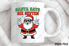 Funny Santa Says Six Seven Png Product Image 4