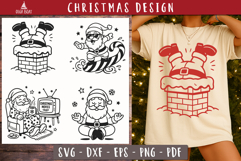 Funny Santa SVG Christmas cheer designs
