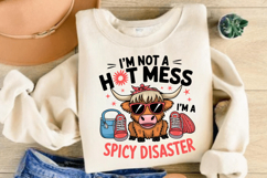 I’m Not A Hot Mess I’m A Spicy Disaster PNG Sublimation Product Image 2