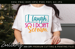 Funny Mental Health SVG Sarcastic Anxiety T-shirt Mug Design Product Image 1