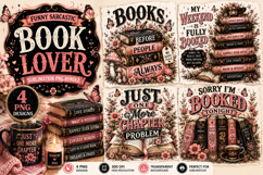 Funny Sarcastic Book Lover Sublimation Png Product Image 1