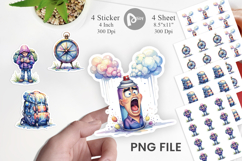 Sarcastic Camping Gear Sticker Product Image 1