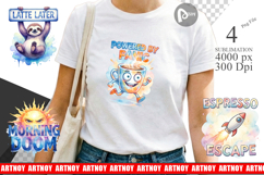 Sarcastic Coffee Art Sublimation Product Image 1