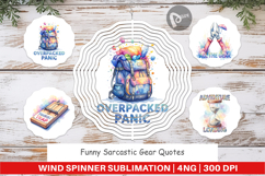Sarcastic Gear Quotes Wind Spinner Product Image 1