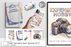 Sarcastic Gear Quotes Digital Paper Product Image 1