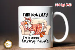 Funny Sarcastic Goose Sublimation PNG-I am not lazy Product Image 3