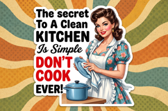 Funny Sarcastic Housewife Stickers Design Bundle Product Image 6