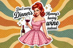 Funny Sarcastic Housewife Stickers Design Bundle Product Image 9