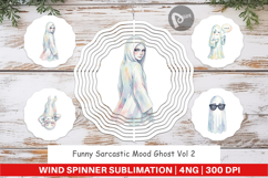 Sarcastic Mood Ghost Wind Spinner Product Image 1