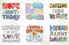 Funny Sarcastic PNG Bundle Clipart Product Image 3