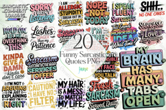 Funny Sarcastic Quotes PNG Sublimation Product Image 1