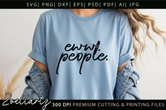 Funny Quote SVG UGH Funny Sarcastic T-shirt Mug Design Product Image 3