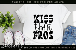 Funny Quote SVG Kiss Frog Funny Sarcastic T-shirt Mug Design Product Image 5