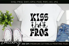 Funny Quote SVG Kiss Frog Funny Sarcastic T-shirt Mug Design Product Image 5